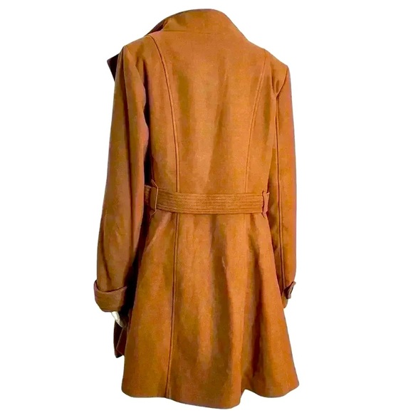 Anthropologie Cartonnier Women’s Shania Toasted Toffee Belted Trench Coat - Picture 4 of 8
